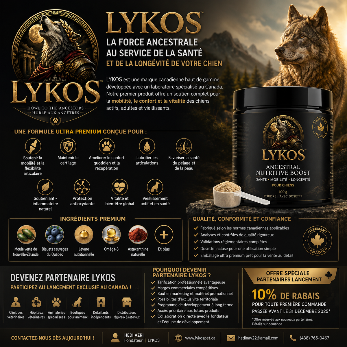 LYKOS GOLD PREMIUM — Dog Joint Supplement | Preorder