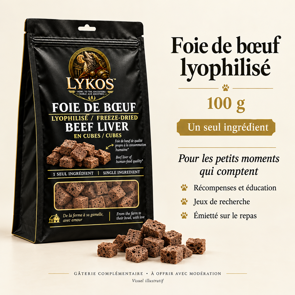 Image complémentaire LYKOS foie de bœuf lyophilisé, 100 g